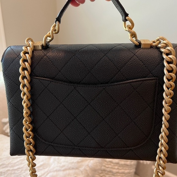 CHANEL FLAPBAG WITH TOP HANDLE - Picture 7 of 16
